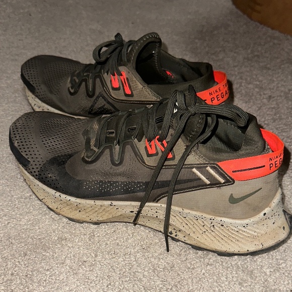 Nike Other - Nike Pegasus Trail 2 Army Green Orange Shoes
